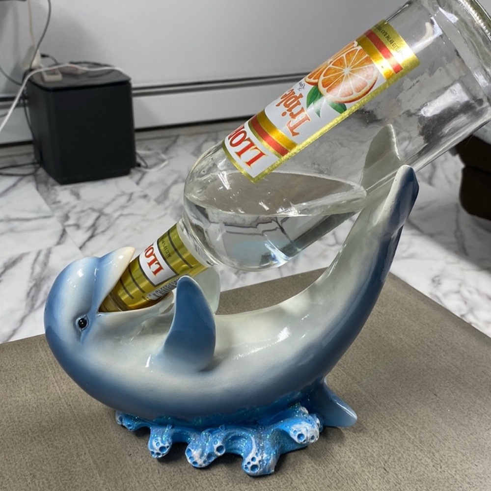 Blue Dolphin Bottle Holder